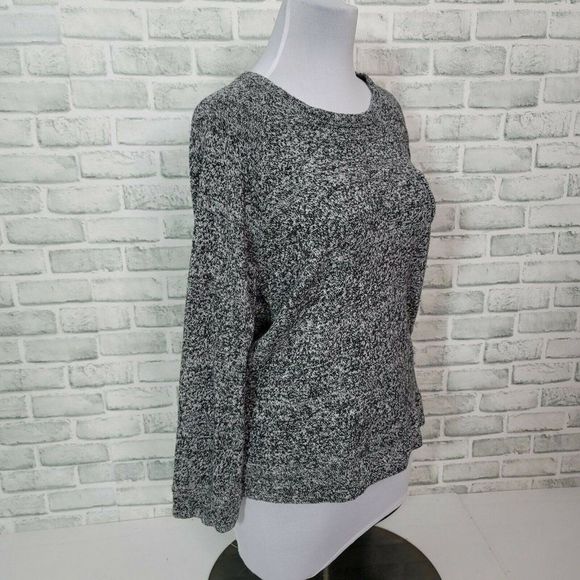 Obey Propaganda Womens M Heather‎ Grey Knit Pullover Sweater Front Pocket - Picture 2 of 6